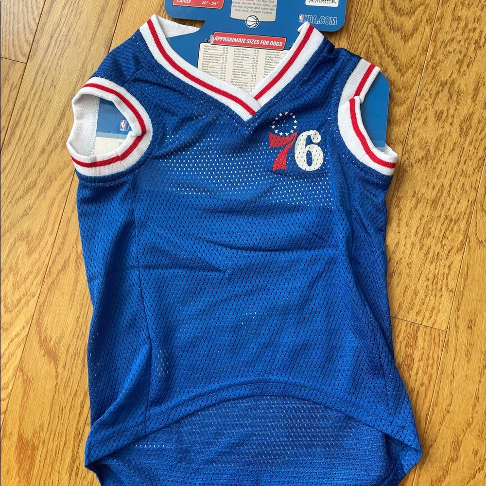 Philadelphia sixers jersey for dogs